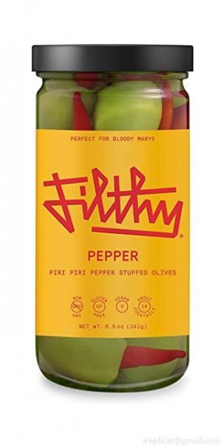 Filthy Pepper Stuffed Olives (8.5 Oz)