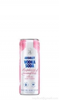 Absolut Vodka Soda Raspberry & Lemongrass (4 Pack)