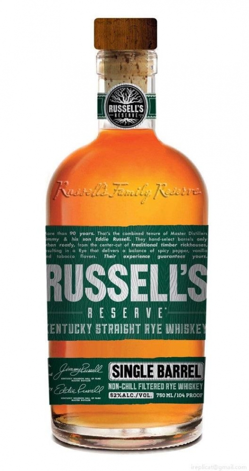 Russell'S Reserve Single Barrel Rye Whiskey (750Ml)