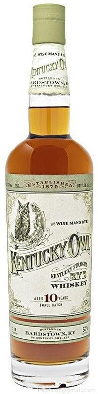 Kentucky Owl 10 Year Straight Rye Whiskey Batch #4 (750Ml)