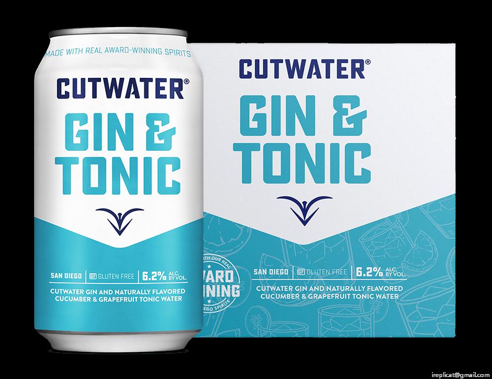 Cutwater Gin And Tonic Canned Cocktails (4 Pk)