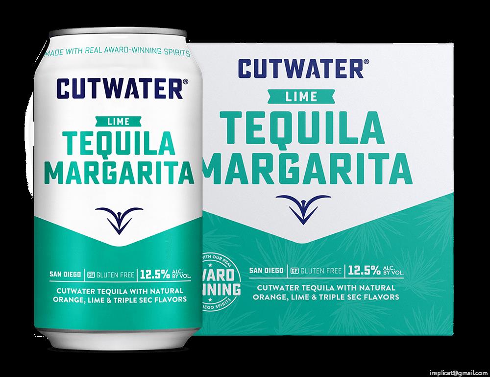 Cutwater Tequila Lime Margarita Canned Cocktails (4 Pk)