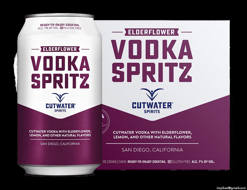 Cutwater Elderflower Vodka Spritz Canned Cocktails (4 Pack)