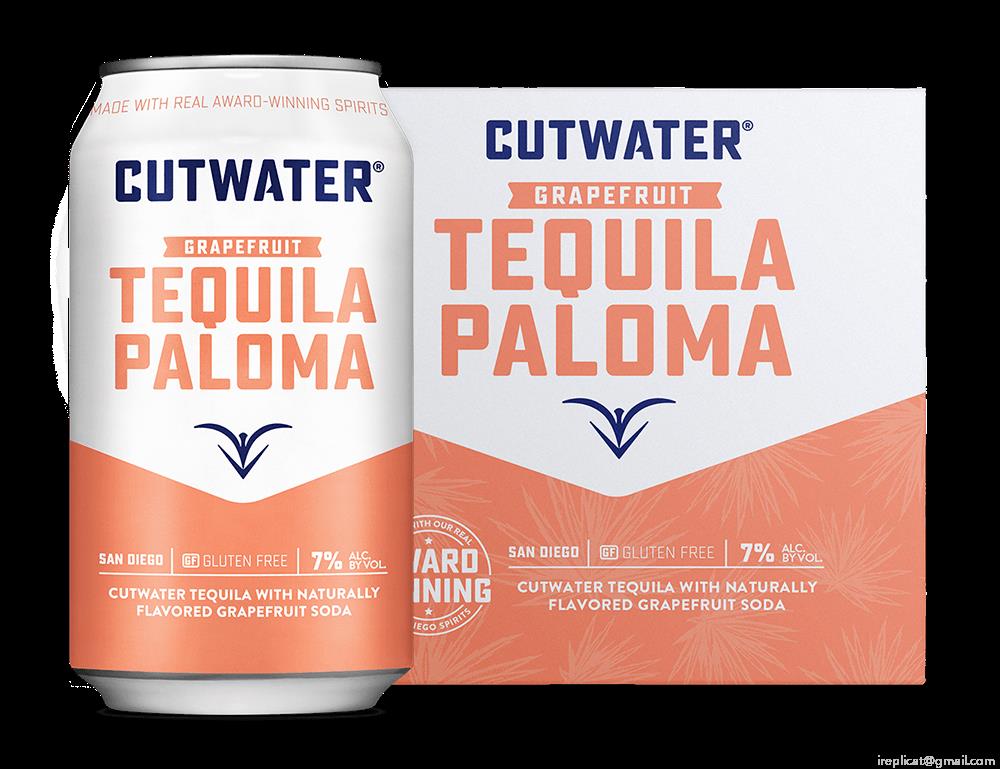 Cutwater Grapefruit Tequila Paloma Canned Cocktails (4 Pk)