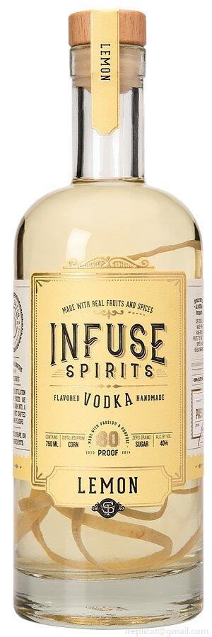 Infuse Spirits Lemon Vodka (750Ml)