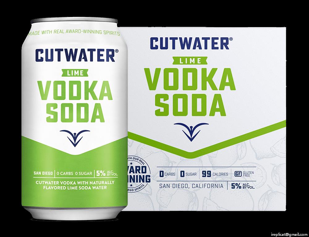 Cutwater Lime Vodka Soda Canned Cocktails (4 Pk)