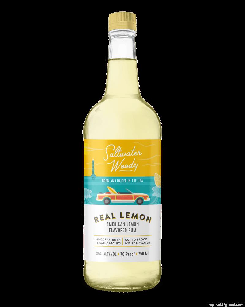 Saltwater Woody Real Lemon (750Ml)