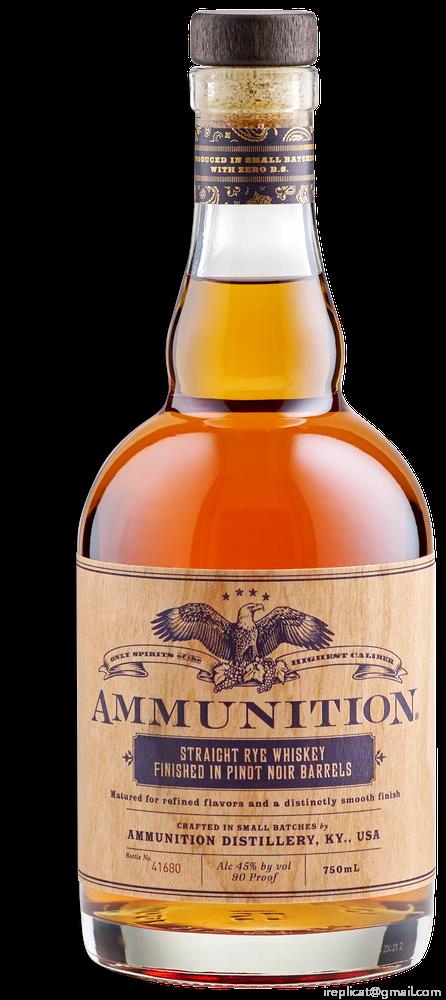 Ammunition Straight Rye Whiskey Finished In Pinot Noir Barrels (750Ml)